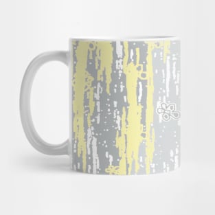 Yellow Grey Colors Gradient Pattern. pastel, modern, decor, TeePublic. Mug